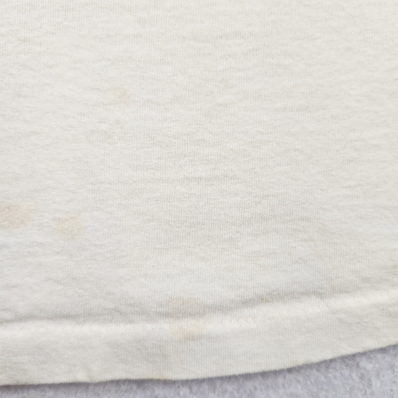 VTG Single Stitch Anvil USA Size 2X Light Yellow Sewing Graphic Shirt - Picture 7 of 11